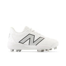 New Balance 4040v7 White Youth Molded Cleats