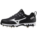 Mizuno 9-Spike Swift 7 Low Black Metal Women's Cleats