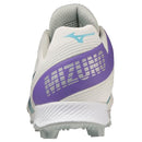 Mizuno Finch Wave LightRevo White/Blue/Purple TPU Girl's Cleats