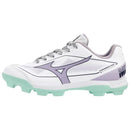 Mizuno Cushionrevo Finch Jr. Girl's Cleats White/Lavender