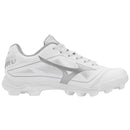 Mizuno Cushionrevo Finch Jr. Girl's Cleats White/Silver