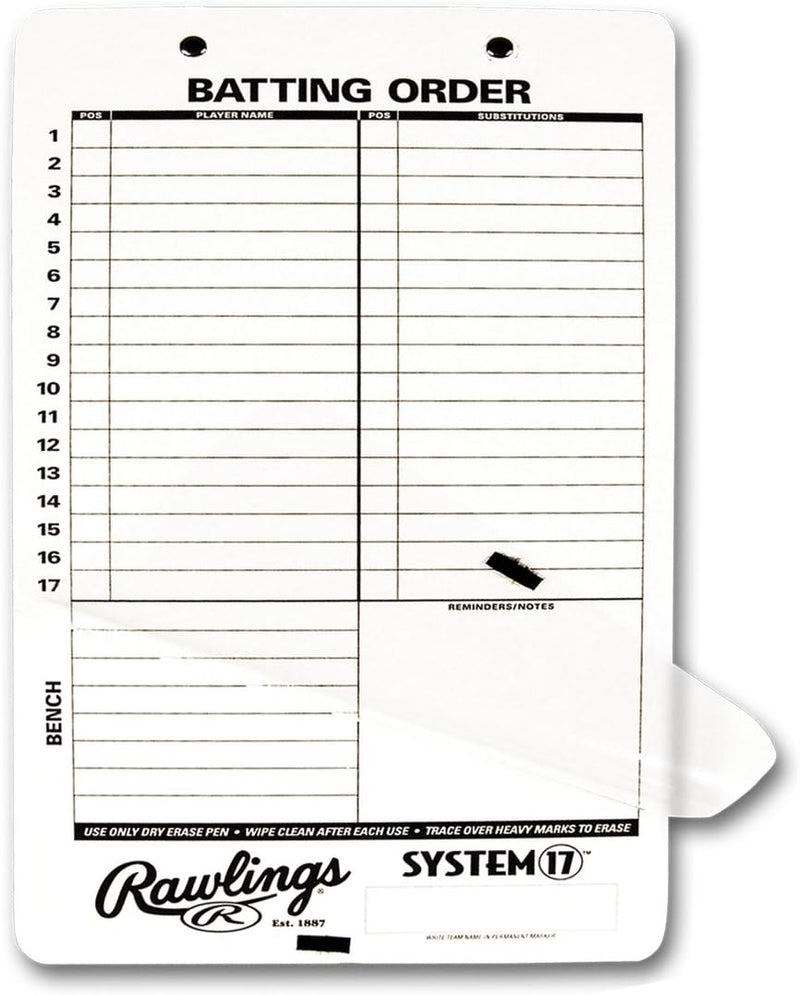 Rawlings Baseball/Softball Dry-Erase Coach's Clipboard