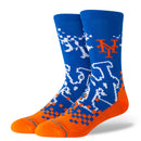 Stance MLB New York Mets Pixel Crew Socks - Nutmeg Sporting Goods