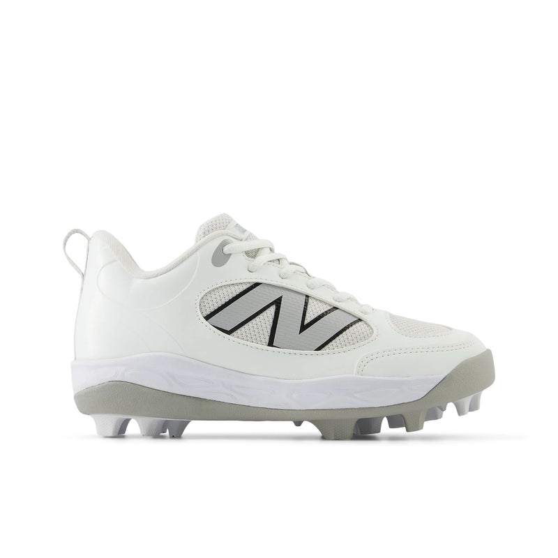 New Balance 3000v7 White Youth Molded Cleats