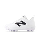 New Balance 4040v8 White Youth Molded Cleats