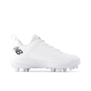 New Balance 4040v8 White Youth Molded Cleats