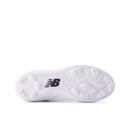 New Balance 4040v8 White Youth Molded Cleats
