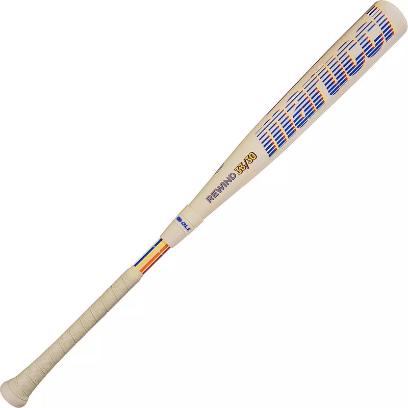 Marucci Limited Edition CATX RCKLESS Rewind Cream Hybrid BBCOR Baseball Bat (-3)