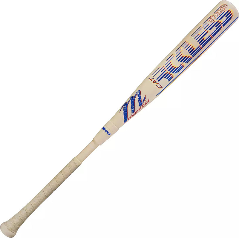 Marucci Limited Edition CATX RCKLESS Rewind Cream Hybrid BBCOR Baseball Bat (-3)
