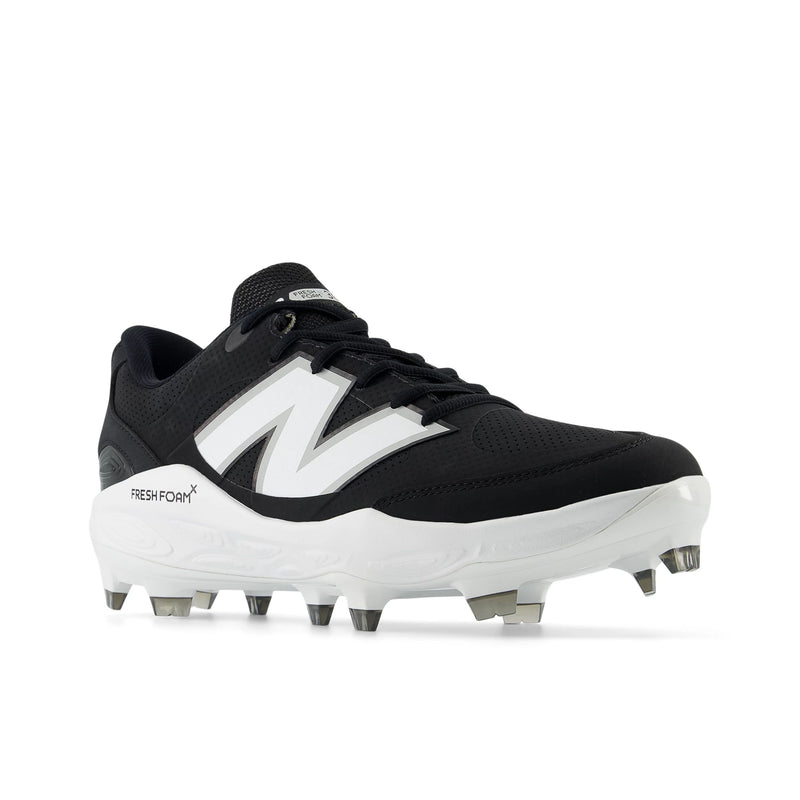 New Balance Fresh Foam 3000v7 Synthetic Black/White Low TPU Men's Cleats