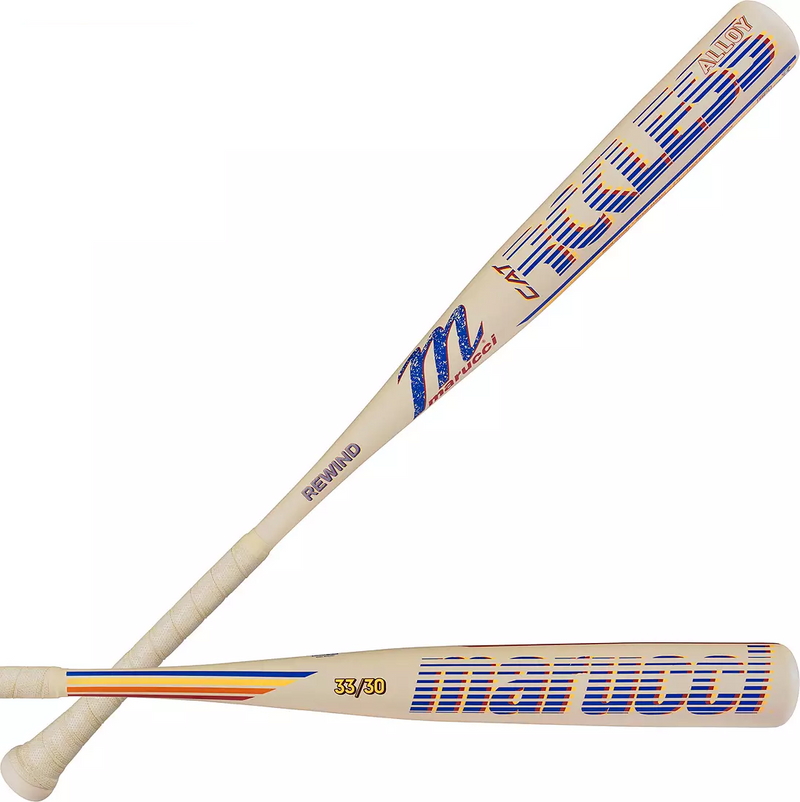 Marucci Limited Edition CATX RCKLESS Rewind Cream BBCOR Baseball Bat (-3)