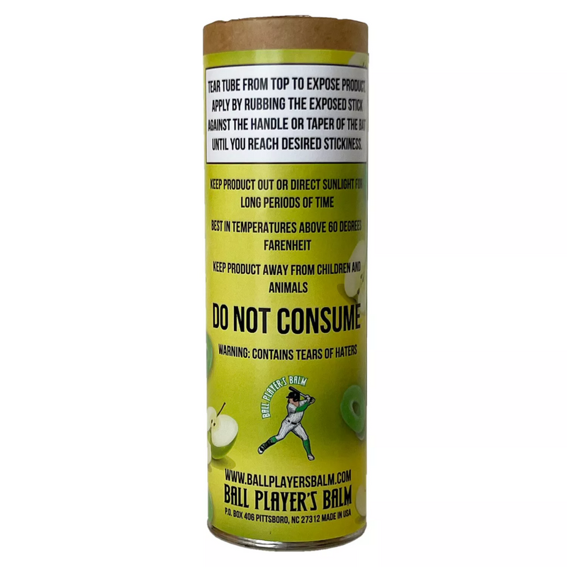 Ball Player's Balm: Sour Apple Scented Bat Tack