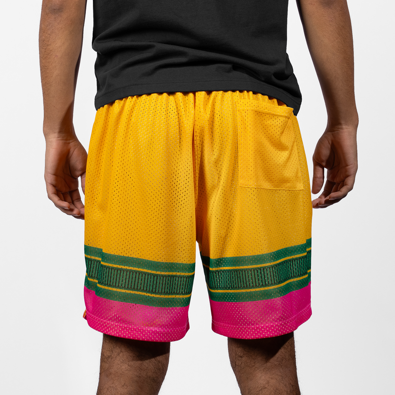 Victus Yellow Pencil Youth Mesh Shorts