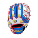 Wilson A200 EZ Catch Backyard Baseball Pablo Tee Ball Glove - 10" - Nutmeg Sporting Goods