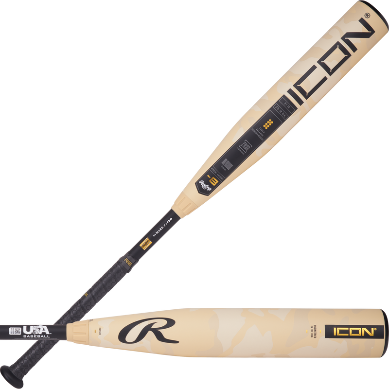 Rawlings Icon USA Baseball Bat 2 5/8" (-8)