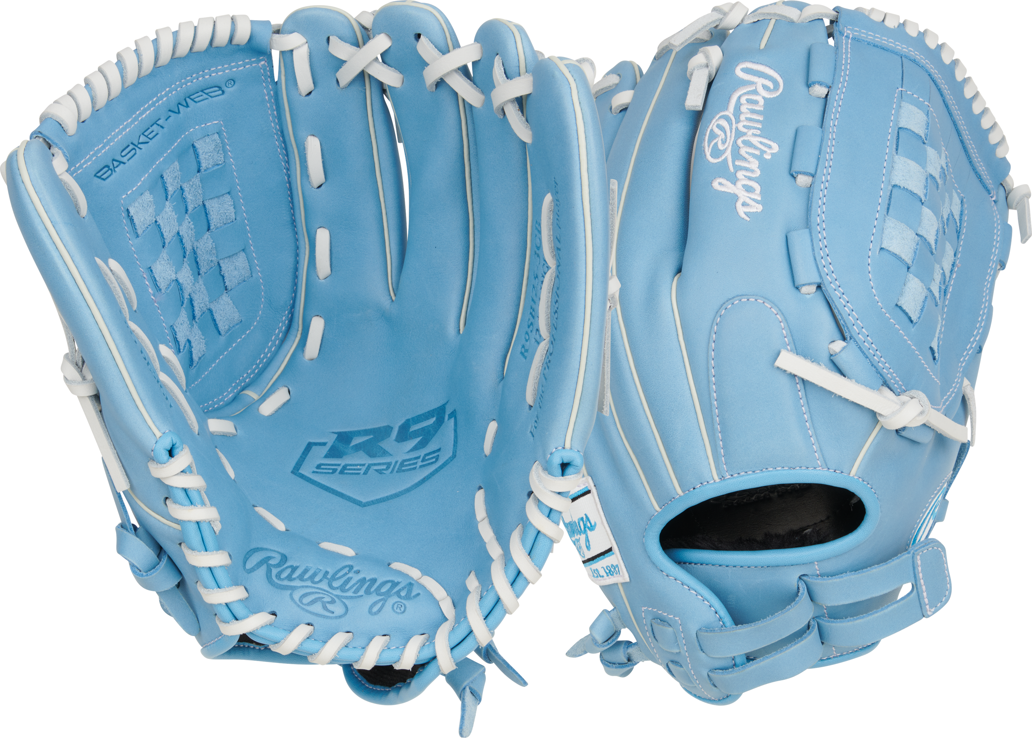 Rawlings R9 Series Fastpitch Outfield Glove 12.5 Nutmeg Sporting Goods