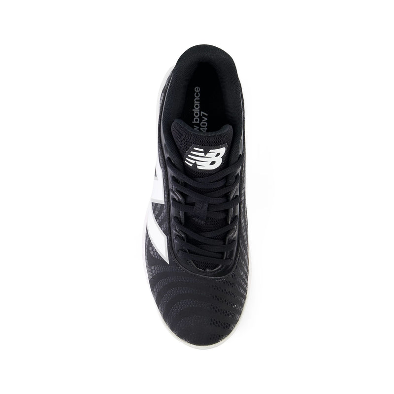 New Balance 4040v7 Black Youth Molded Cleats