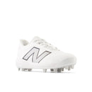 New Balance 4040v7 White Youth Molded Cleats