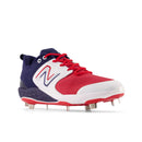 New Balance Fresh Foam 3000v6 Navy/Red Low Metal Men's Cleats