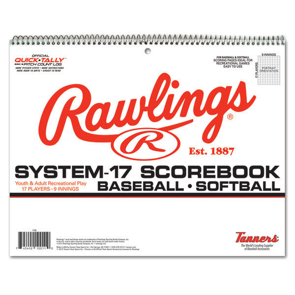 Rawlings System-17 Baseball/Softball Scorebook - Nutmeg Sporting Goods