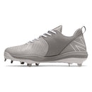 New Balance FuelCell 4040v6 Gray with White Low Metal Men's Cleats