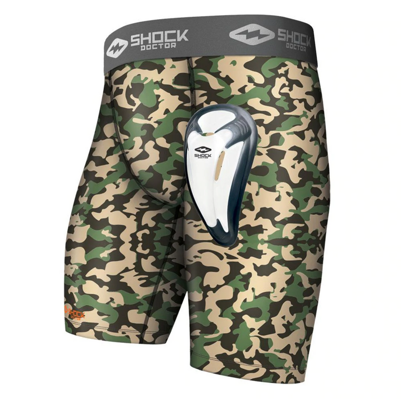 Shock Doctor Camo Core Compression Short with Bio-Flex Cup - Nutmeg Sporting Goods