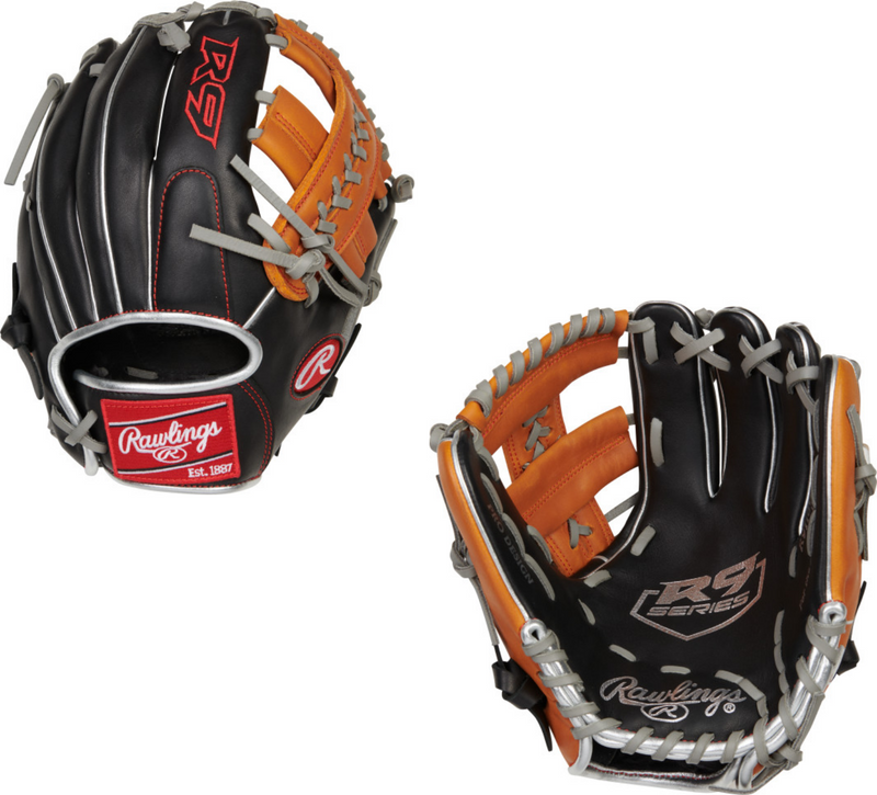 Rawlings R9 Youth ContoUR R9110U 19BT Baseball Glove 11 Nutmeg Sporting Goods