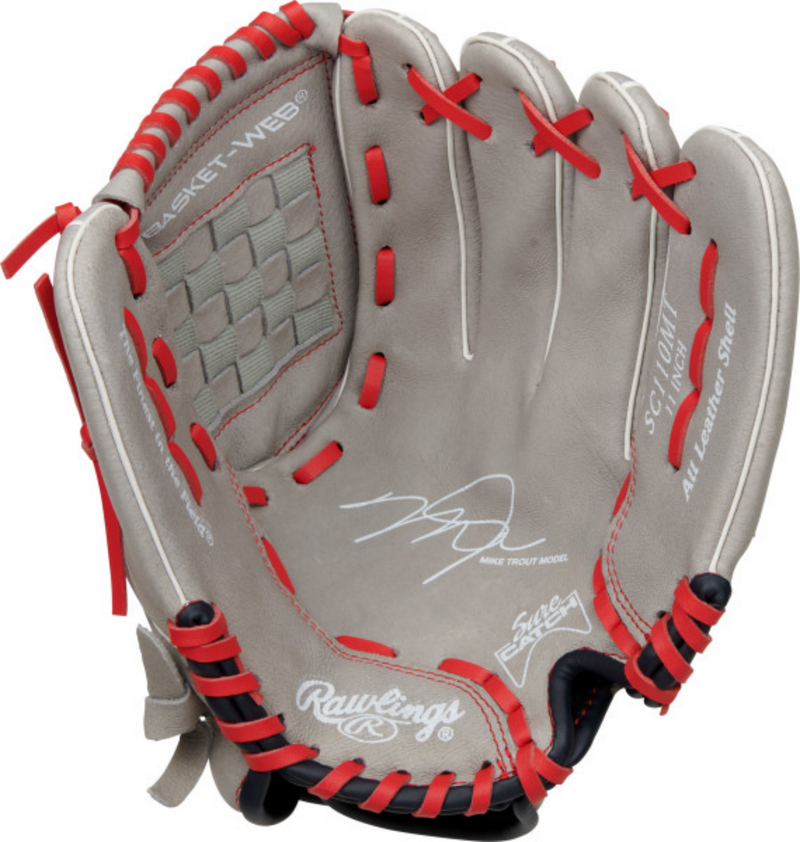 Rawlings Sure Catch Mike Trout Youth Model Baseball Glove - 11" - Nutmeg Sporting Goods