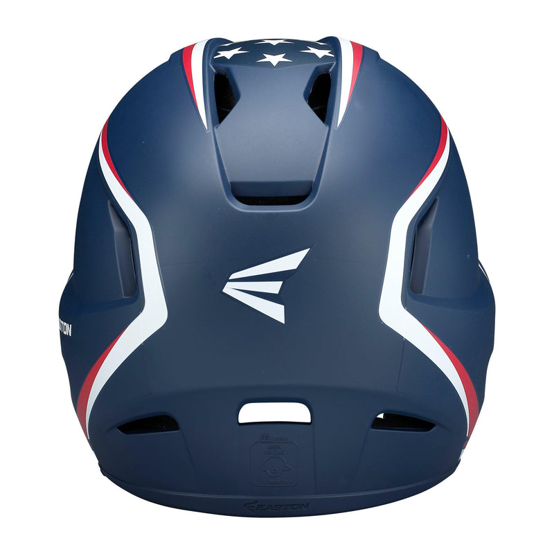 Easton Z5 2.0 Matte Finish Stars And Stripes Baseball Batter's Helmet With Universal Jaw Guard - Nutmeg Sporting Goods