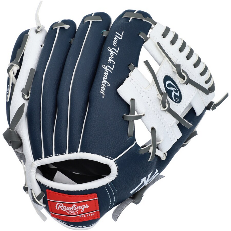 Rawlings New York Yankees Tee Ball Glove - 10" - Nutmeg Sporting Goods