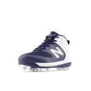 New Balance 3000v6 Navy/White Youth Molded Cleats