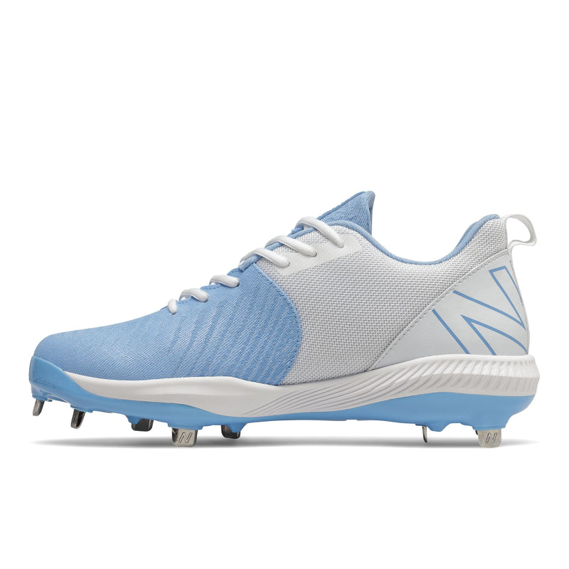 New Balance FuelCell 4040v6 Carolina with White Low Metal Men's Cleats - Nutmeg Sporting Goods