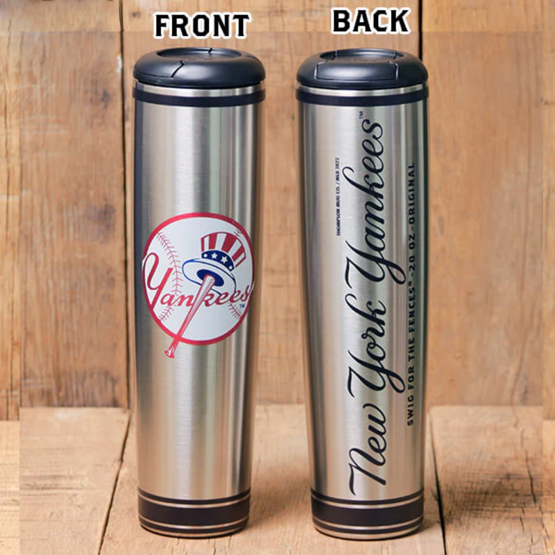 New York Yankees Metal Dugout Mug | Stainless Steel Baseball Bat Mug