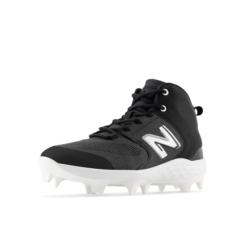 New Balance Fresh Foam 3000v6 Black/White Mid TPU Men's Cleats