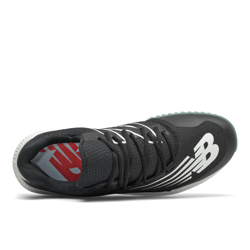 New Balance FuelCell 4040v6 Black with White Turf Trainer - Nutmeg Sporting Goods